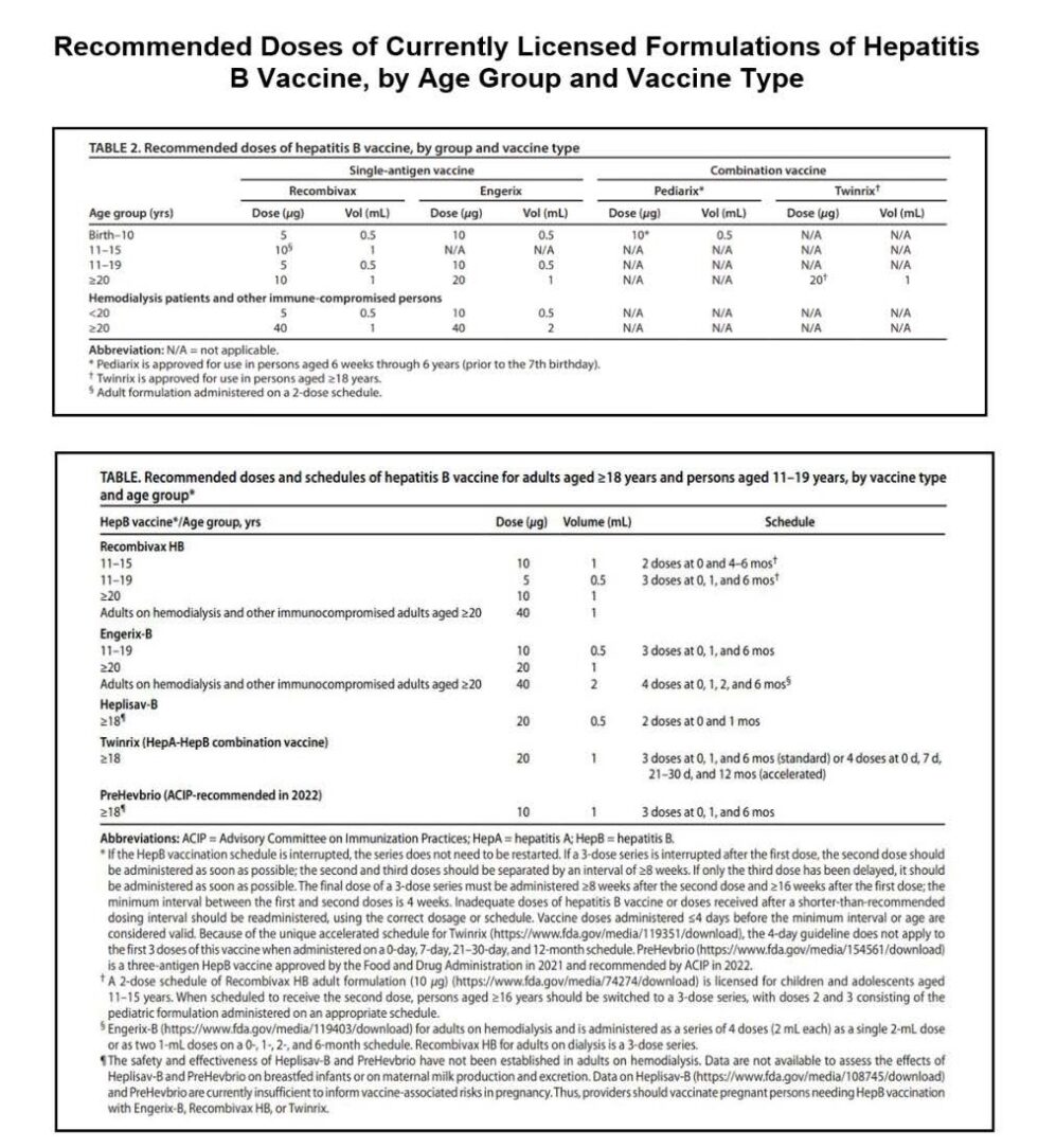 Hepatitis B (HepB) | Clinician’s Handbook for Childhood & Adult ...